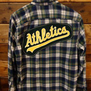 Oakland Athletics/A's One-of-a-Kind Abercrombie & Fitch Custom Flannel - M